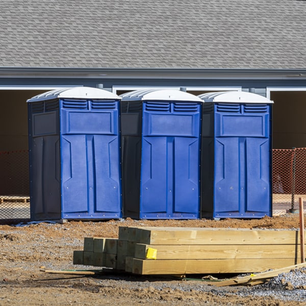 what is the maximum capacity for a single porta potty in Danville OH